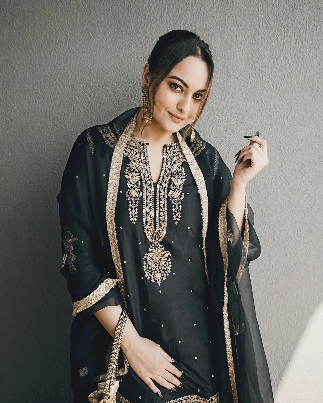 Marathi Actress Sonakshi Sinha Photoshoot in Black Dress